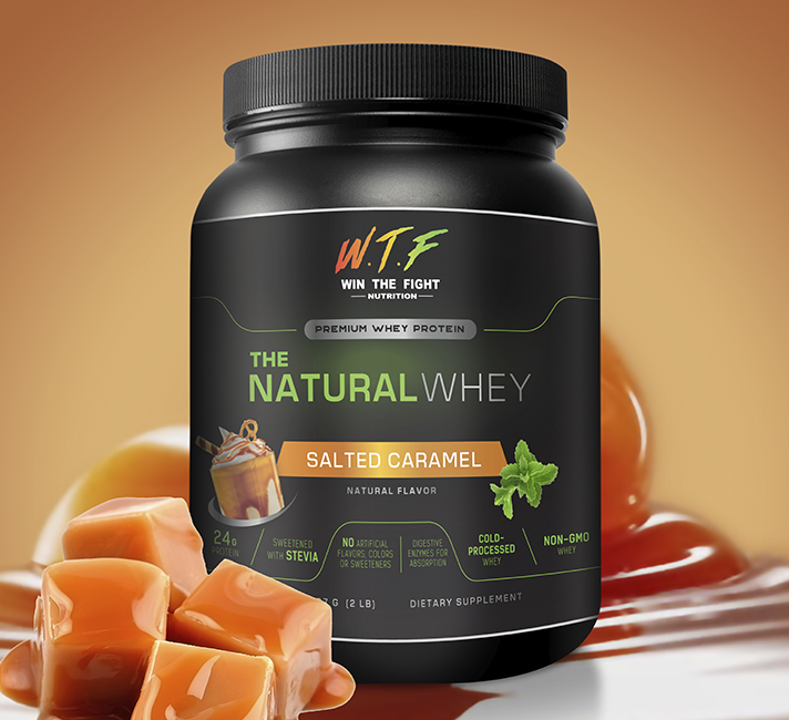 Salted Caramel Whey Protein Powder Supplements for MMA Fighters